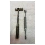 Jewelers ball peen hammer and screwdriver
