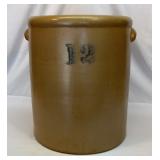 Antique no.12 salt glazed stoneware crock