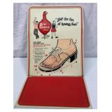 Vtg Red Goose Shoes embossed store display