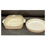 Corning ware casserole and quiche pan
