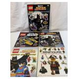 Five LEGO sticker collection books
