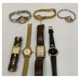 Seven watches.  Anne Klein, etc