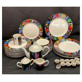 Vtg Toscany dish set.  54 pieces
