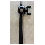 Shimano fishing reel with Diawa rod