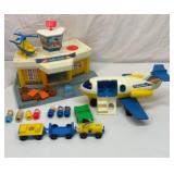 Vtg 1981 Fisher Price Jetport with box