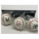 Mark McGwire commemorative three baseball set