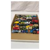 40 Matchbox and Hot Wheels vehicles