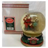 Coca-Cola Santa snow globe and music box