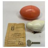 Wind up chick toy in egg.  Russian?