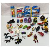 Large lot of random toys, vehicles, etc.