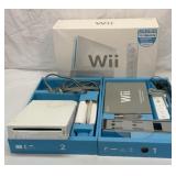 Wii game console with original box and parts