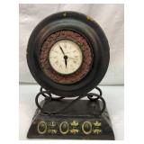 Metal battery operated mantle clock