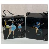 Two vinyl doll cases