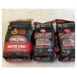 Three bags of charcoal
