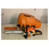 Stihl MS 180C chainsaw with case
