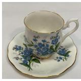Royal Albert Forget Me Not cup and saucer