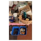 Sockets, tools, folding table, etc.