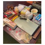 Plate warmer, electric knife and variety of items
