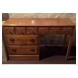 Four drawer vanity desk