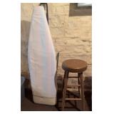 Wood stool and ironing board