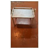 Aluminum patio side table