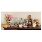 Group of items on top of entertainment center