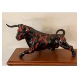 Large ceramic bull