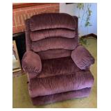 Rocker recliner. Purple.