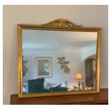 Wood framed mirror