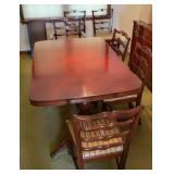 Morganton table and six chairs with pads