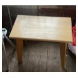 Vtg angled leg side table