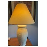 Off-white ceramic lamp