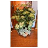 Artificial plant in ceramic pot