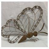 Metal butterfly garden art