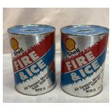 Two Shell Oil can banks