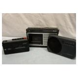 Radio and two cassette recorders