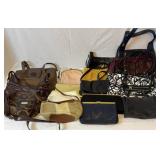 17 purses. Various makers