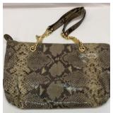 Michael Kors Jet Set python leather bag
