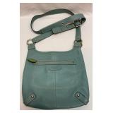 Light green crossbody Coach purse. Authentic.
