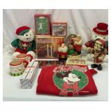 Christmas. LED candle lights, Disney Santa, etc