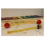 Vtg Fisher Price Pull-A-Tune with stick