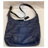 Large navy blue Coach purse. Authentic.