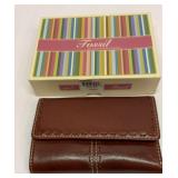 New Fossil leather wallet