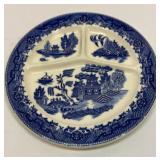 Flow blue divided plate