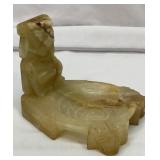 Vtg Mayan onyx ashtray