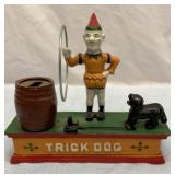 Cast iron Trick Dog bank