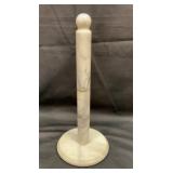 Gray and white marble paper towel holder