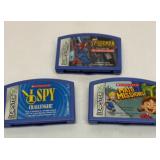 Three Leapster game cards