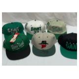 New NASCAR Harry Gant hats. One autograph.