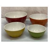 Four piece nesting bowl set